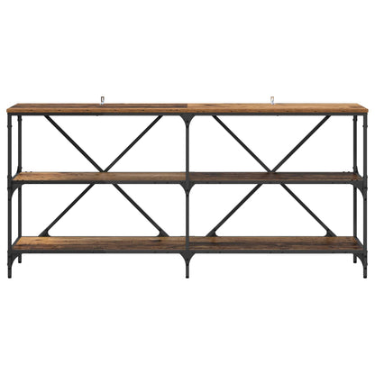 Tavolo consolle con lo scaffale Legno vecchio 160 x 30 x 75 cm | homemem39