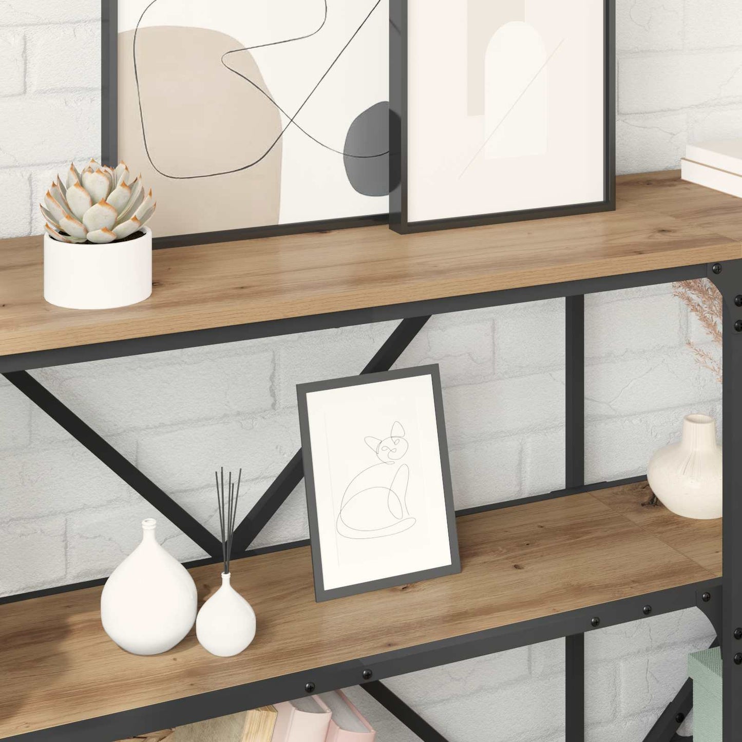 Tavolo consolle Rovere artigianale 160 x 30 x 75 cm | homemem39