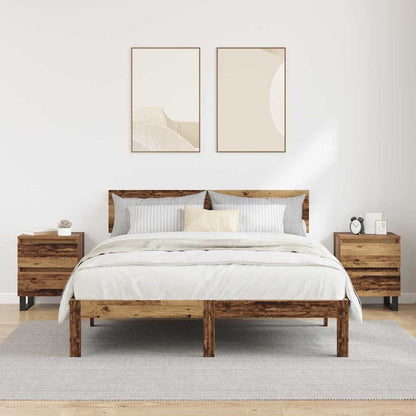 Armadio da Notte 2 pcs Legno vecchio 40 x 35 x 50 cm