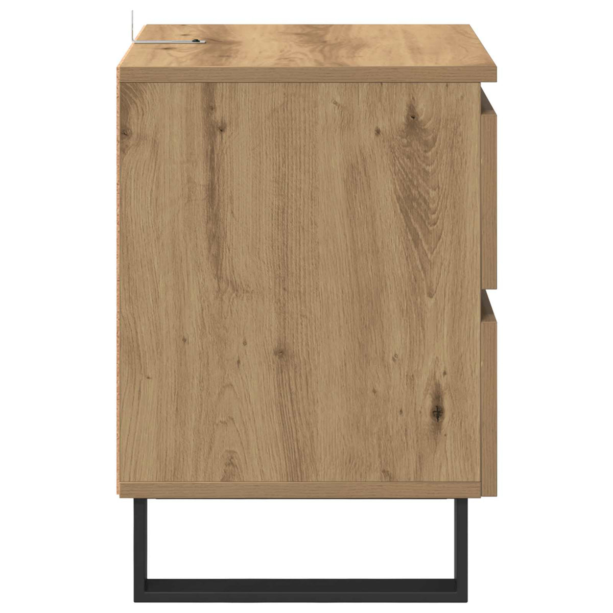 Armadio da Notte 2 pz Rovere artigianale 40 x 35 x 50 cm