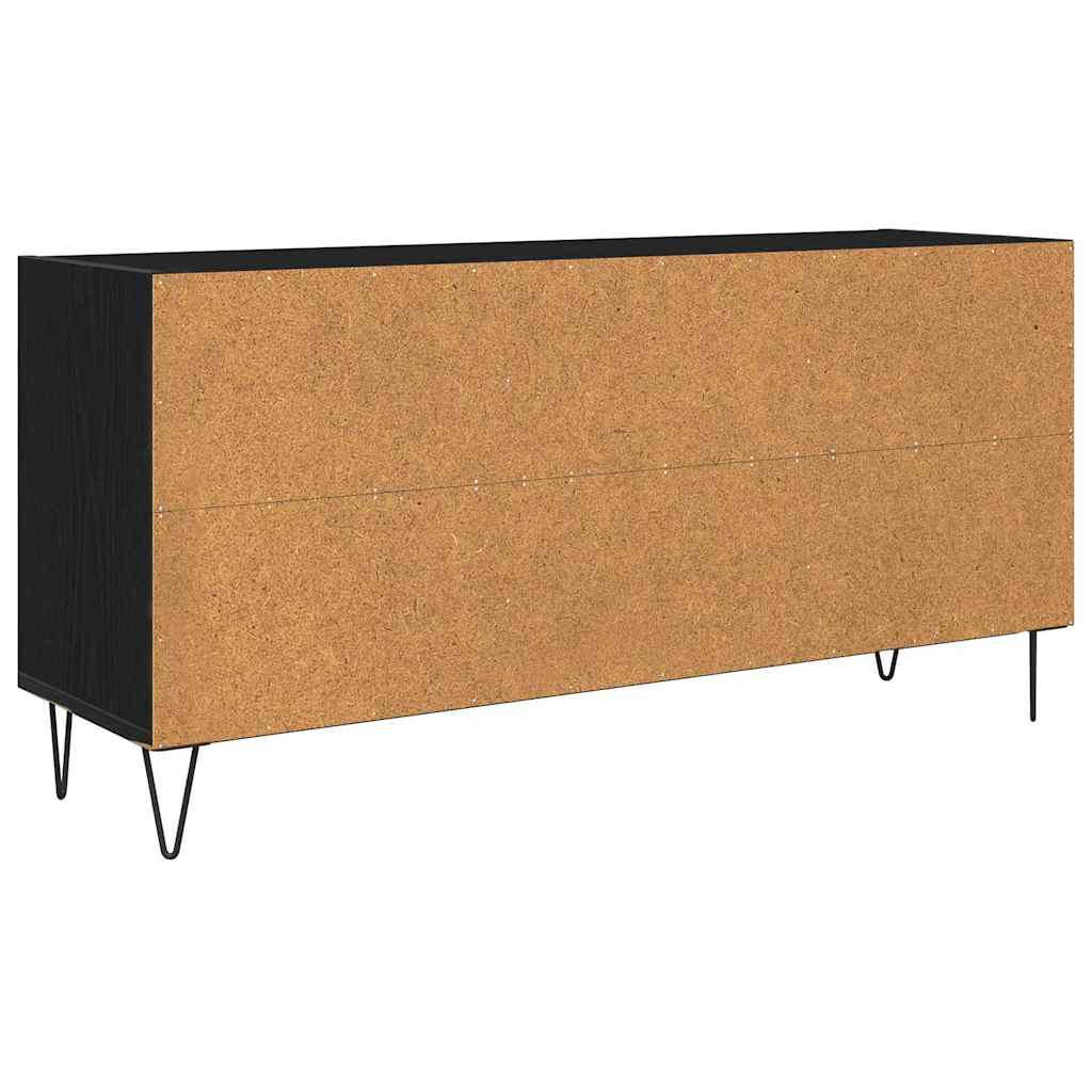 Mobile TV Rovere Nero 103,5 x 30 x 50 cm Legno multistrato