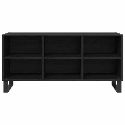 Mobile TV Rovere Nero 103,5 x 30 x 50 cm Legno multistrato