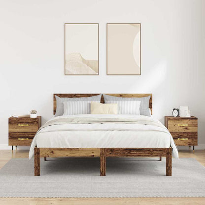 Armadio da Notte 2 pcs Legno vecchio 40 x 35 x 47,5 cm