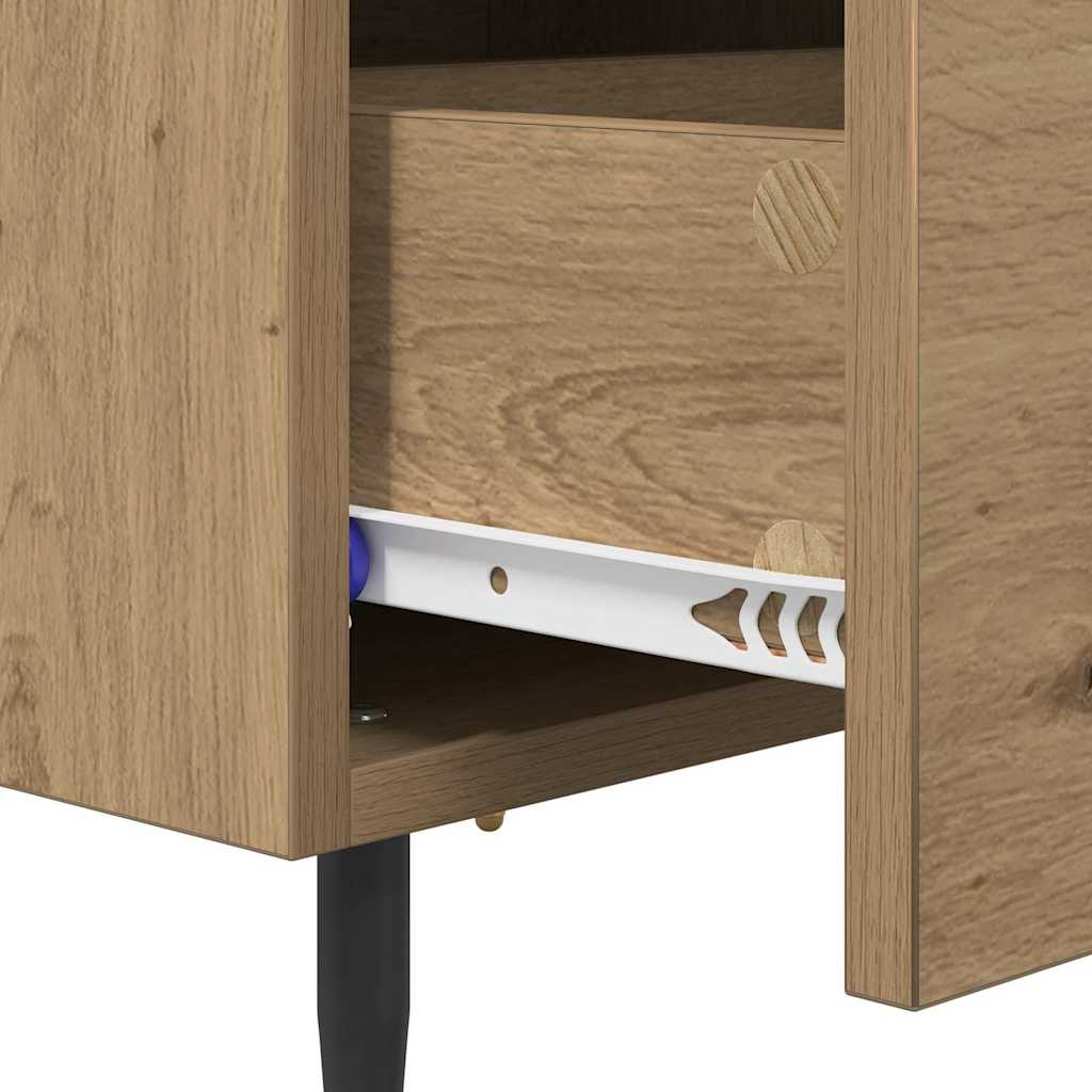 Armadio da Notte 2 pcs Rovere artigianale 40 x 35 x 47,5 cm | homemem39