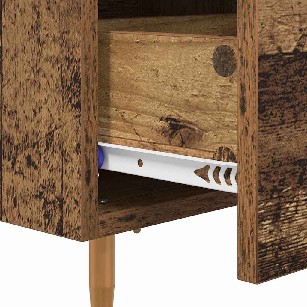 Armadio da Notte con cassetto Legno vecchio 40 x 35 x 47,5 cm