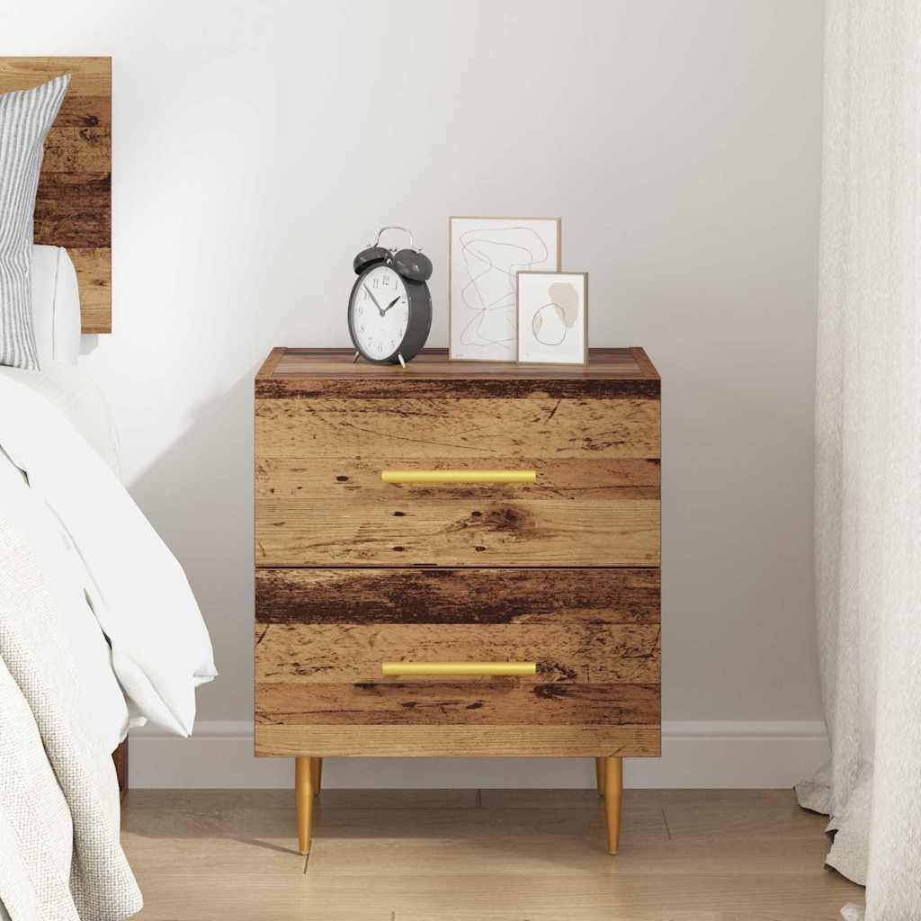Armadio da Notte con cassetto Legno vecchio 40 x 35 x 47,5 cm
