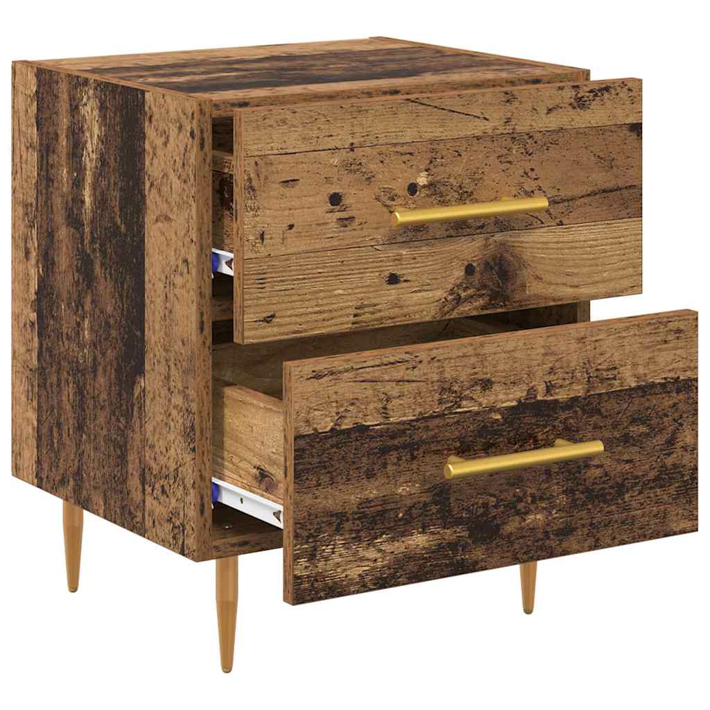 Armadio da Notte con cassetto Legno vecchio 40 x 35 x 47,5 cm