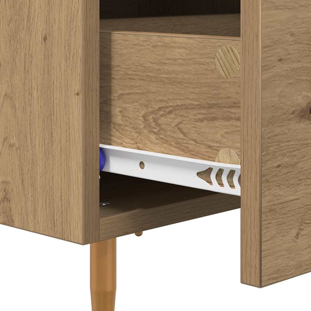 Armadio da Notte Rovere artigianale 40 x 35 x 47,5 cm | homemem39