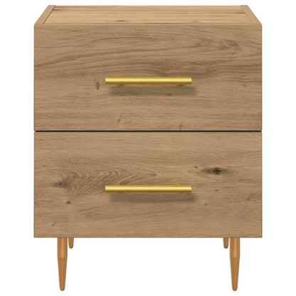 Armadio da Notte 2 pcs Rovere artigianale 40 x 35 x 47,5 cm | homemem39