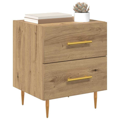 Armadio da Notte 2 pcs Rovere artigianale 40 x 35 x 47,5 cm | homemem39