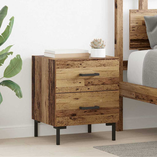Armadio da Notte 2 pcs Legno vecchio 40 x 35 x 47,5 cm