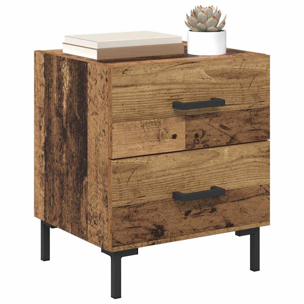 Armadio da Notte 2 pcs Legno vecchio 40 x 35 x 47,5 cm