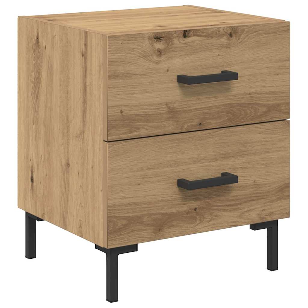 Armadio da Notte 2 pcs Rovere artigianale 40 x 35 x 47,5 cm | homemem39