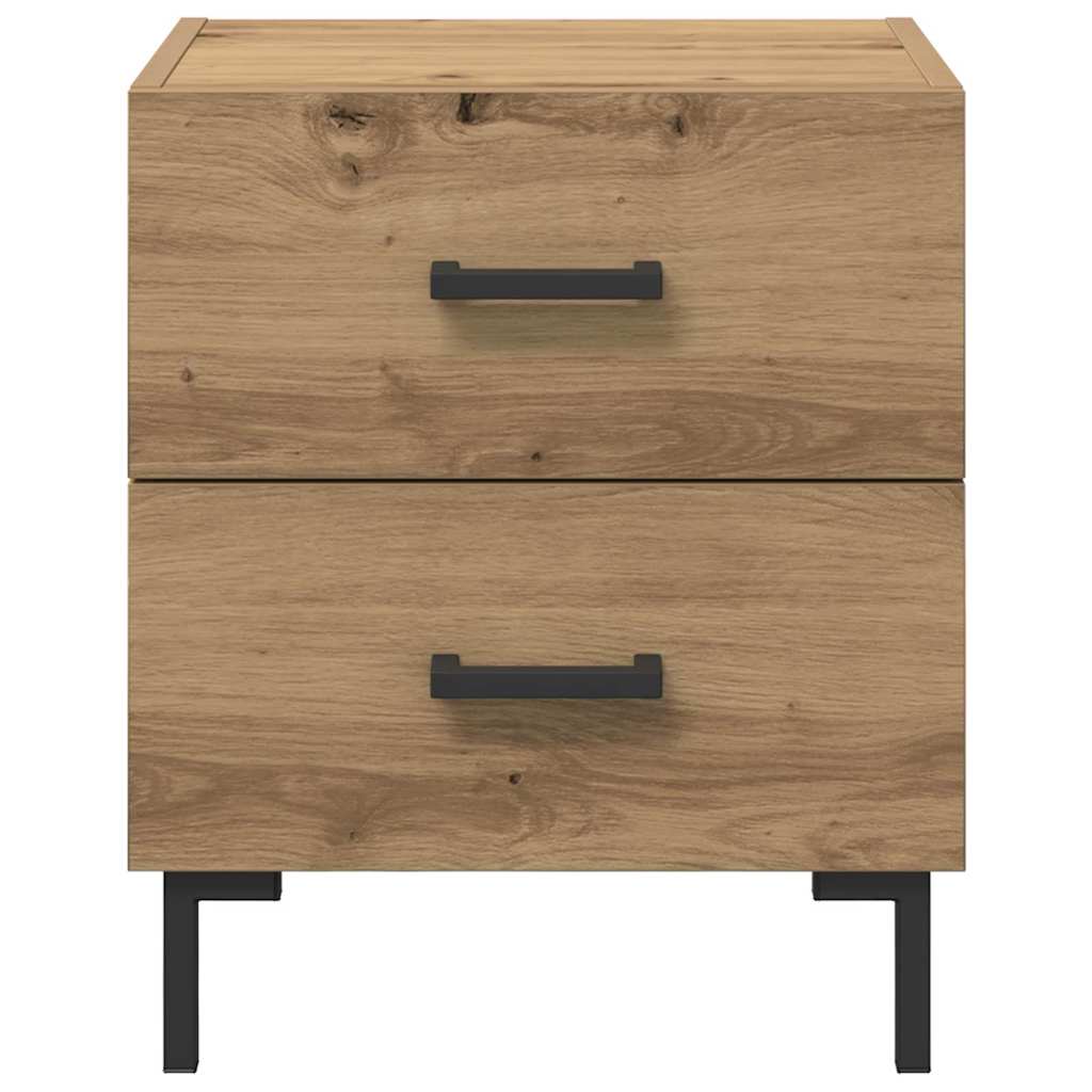 Armadio da Notte 2 pcs Rovere artigianale 40 x 35 x 47,5 cm | homemem39