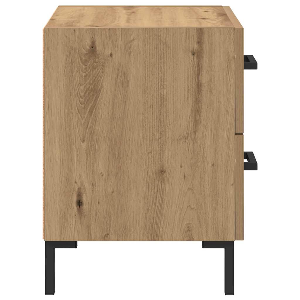 Armadio da Notte 2 pcs Rovere artigianale 40 x 35 x 47,5 cm | homemem39