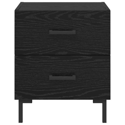 Armadio da Notte 2 pcs Rovere Nero 40 x 35 x 47,5 cm | homemem39