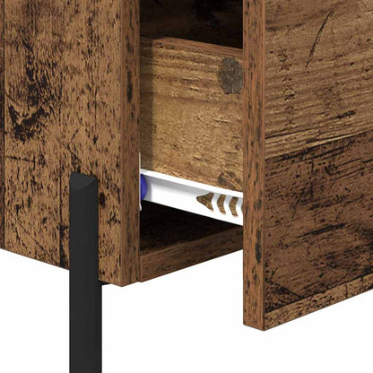 Armadio da Notte con cassetto Legno vecchio 40 x 35 x 47,5 cm