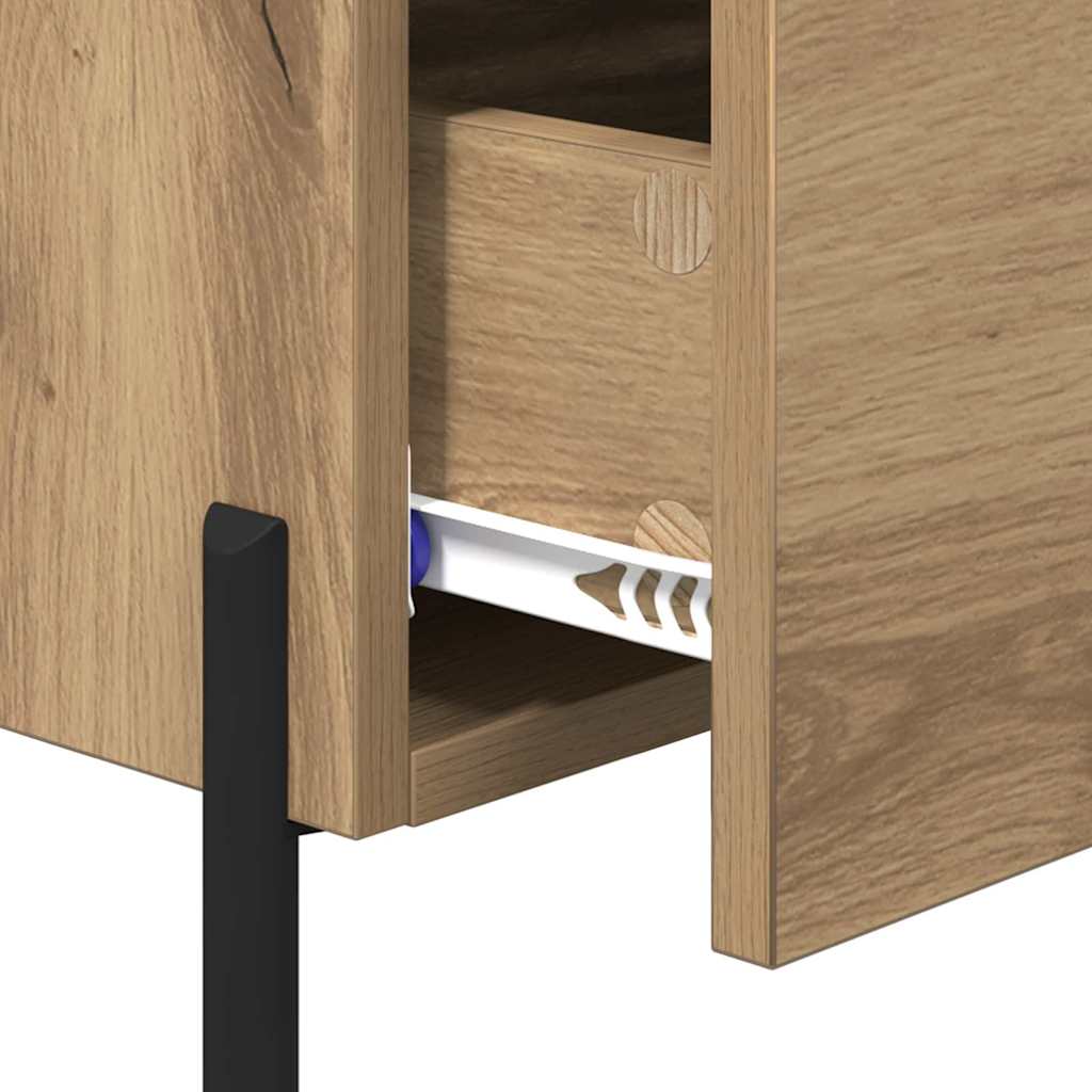 Armadio da Notte 2 pcs Rovere artigianale 40 x 35 x 47,5 cm | homemem39