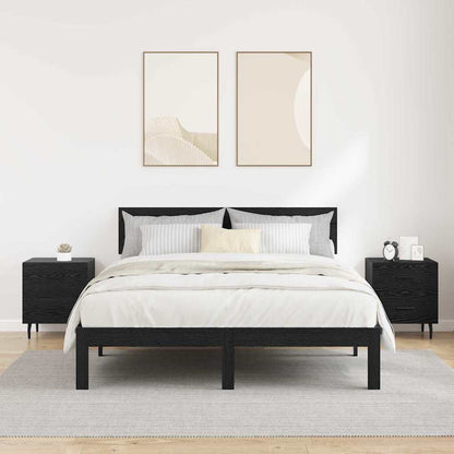 Armadio da Notte 2 pcs Rovere nero 40 x 35 x 47,5 cm