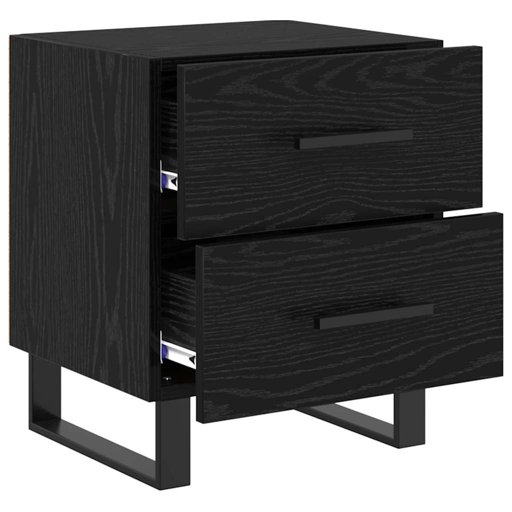 Mobiletti da Notte 2 pcs Rovere nero 40 x 35 x 47,5 cm