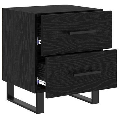 Mobiletti da Notte 2 pcs Rovere nero 40 x 35 x 47,5 cm
