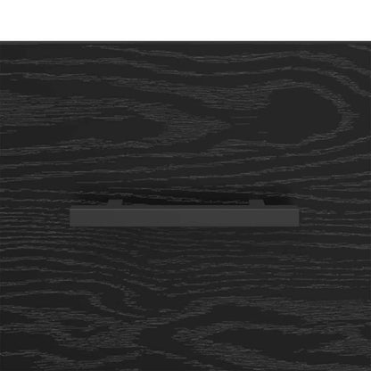 Armadio da Notte con cassetto Rovere nero 40 x 35 x 47,5 cm