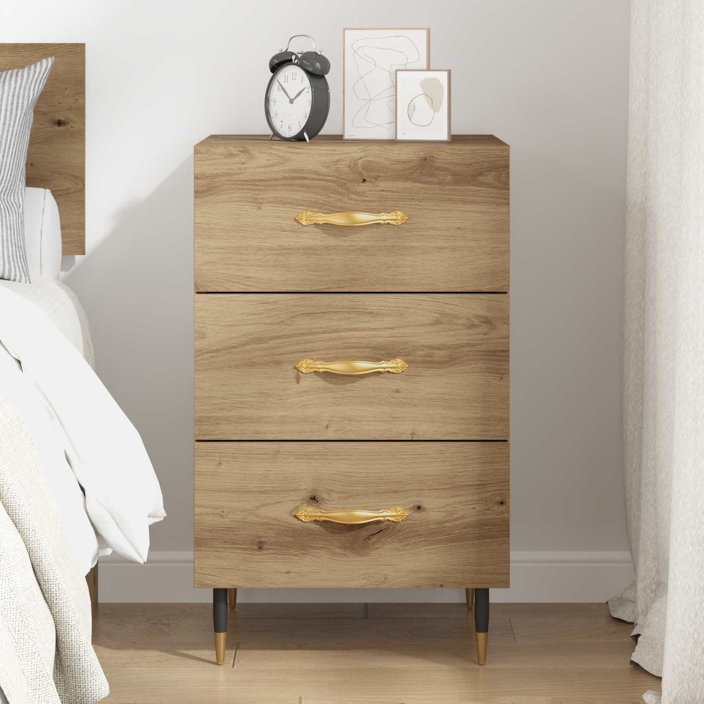 Armadio da Notte Rovere artigianale 40 x 40 x 66 cm | homemem39