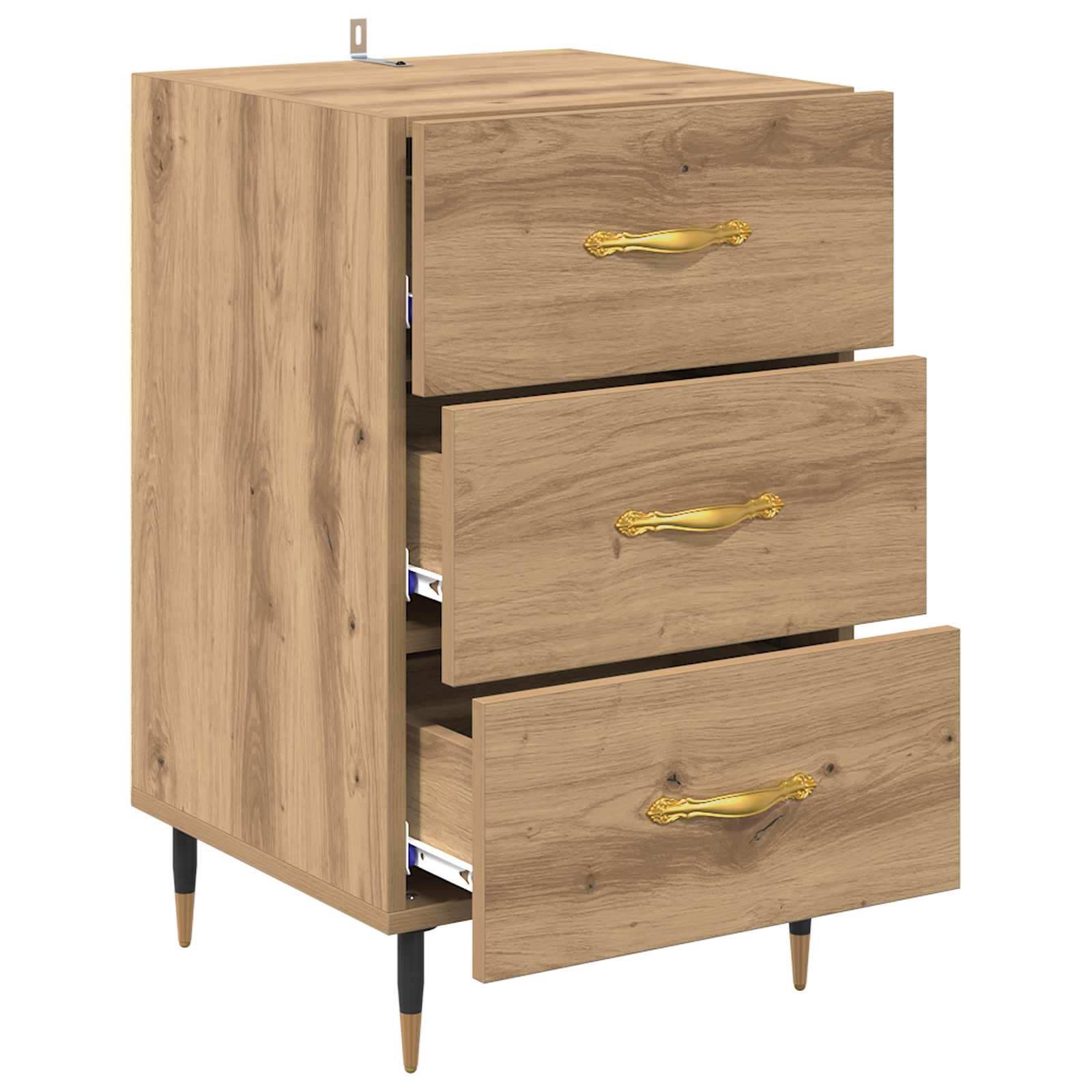 Armadio da Notte Rovere artigianale 40 x 40 x 66 cm | homemem39