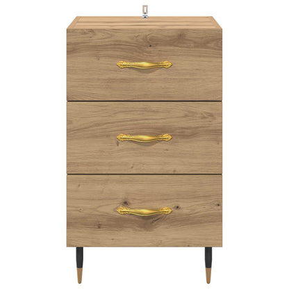 Armadio da Notte Rovere artigianale 40 x 40 x 66 cm | homemem39