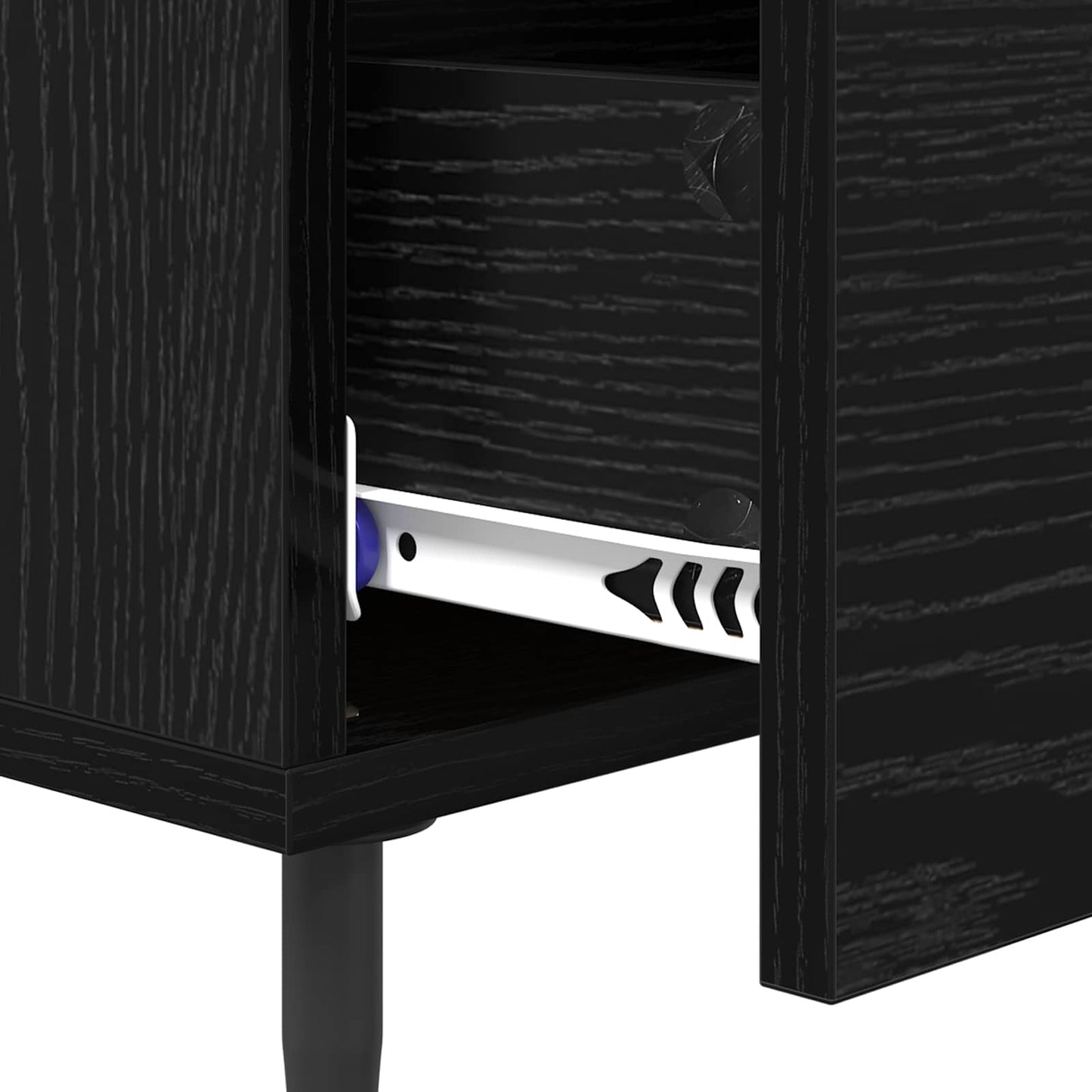 Armadio da Notte Rovere Nero 40 x 40 x 66 cm Legno multistrato | homemem39