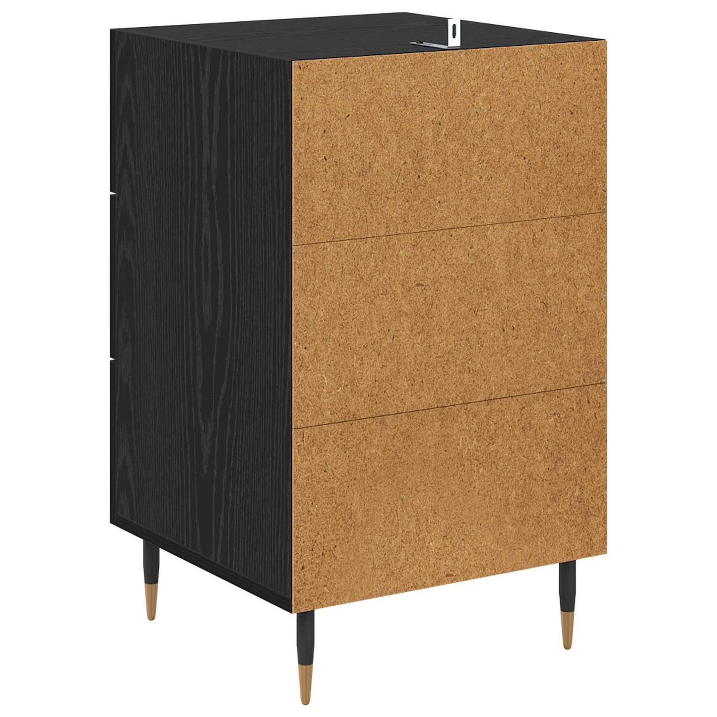 Armadio da Notte Rovere Nero 40 x 40 x 66 cm Legno multistrato | homemem39