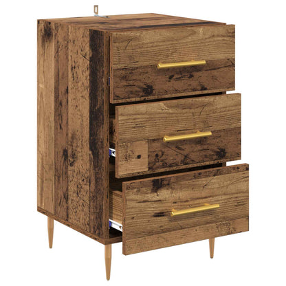 Armadio da Notte con cassetto Legno vecchio 40 x 40 x 66 cm | homemem39