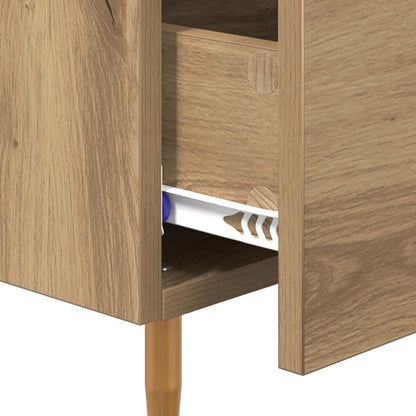Armadio da Notte Rovere artigianale 40 x 40 x 66 cm | homemem39