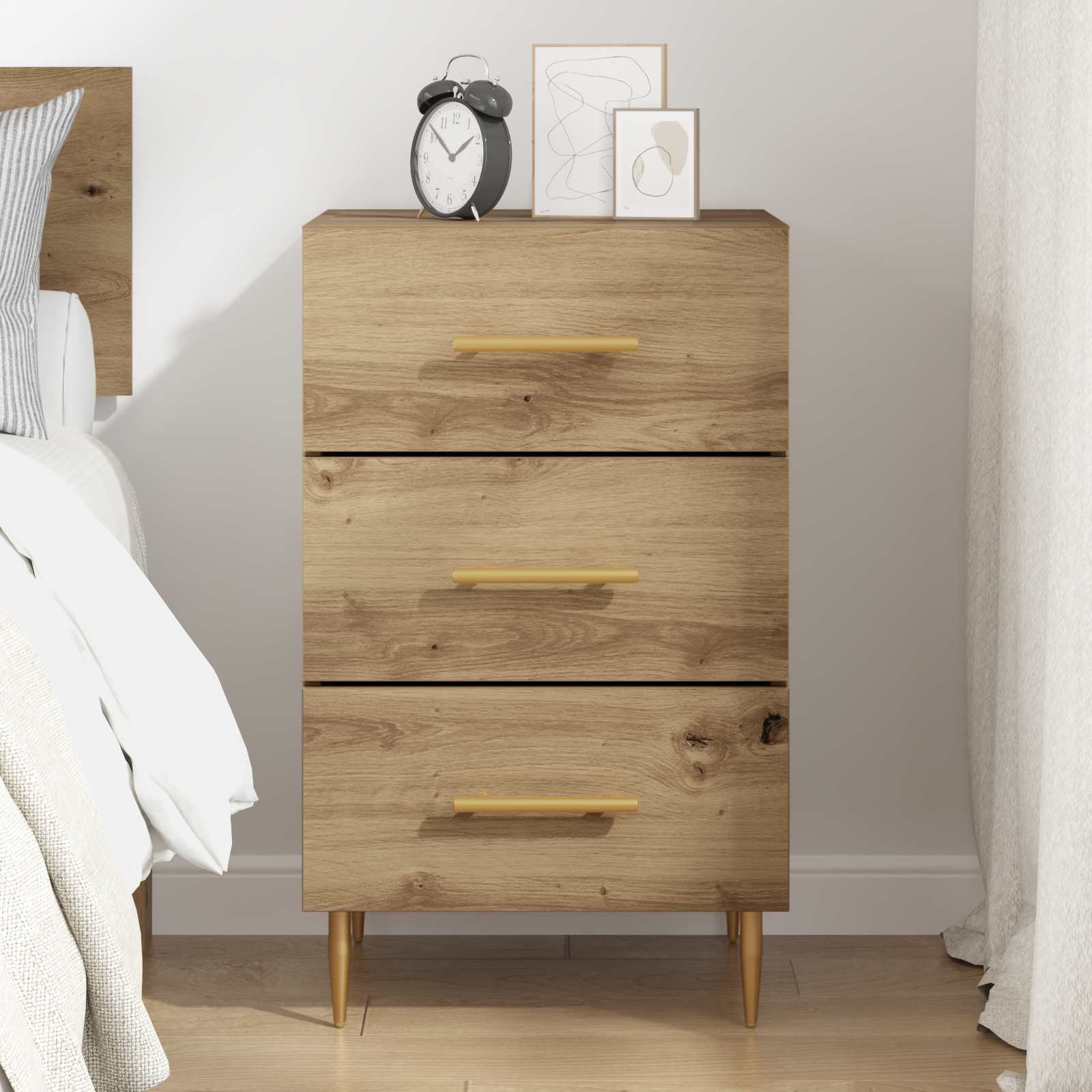 Armadio da Notte Rovere artigianale 40 x 40 x 66 cm | homemem39