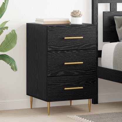 Armadio da Notte Rovere Nero 40 x 40 x 66 cm - homemem39