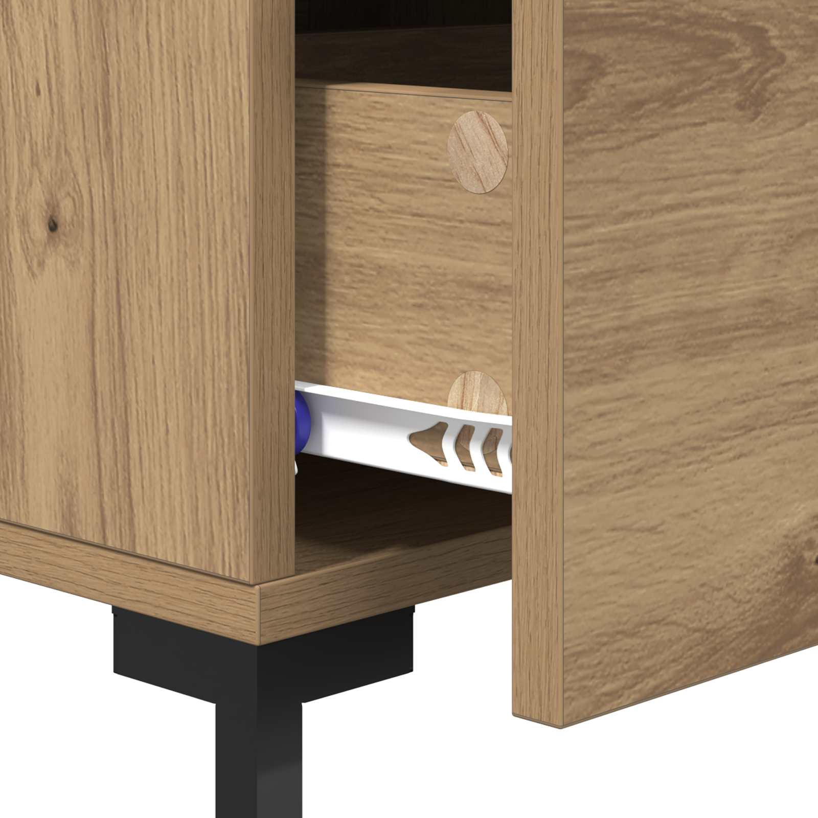 Armadio da Notte Rovere artigianale 40 x 40 x 66 cm | homemem39