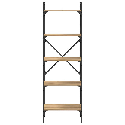 Libreria 5 livelli 56 x 32 x 174 cm Legno multistrato | homemem39