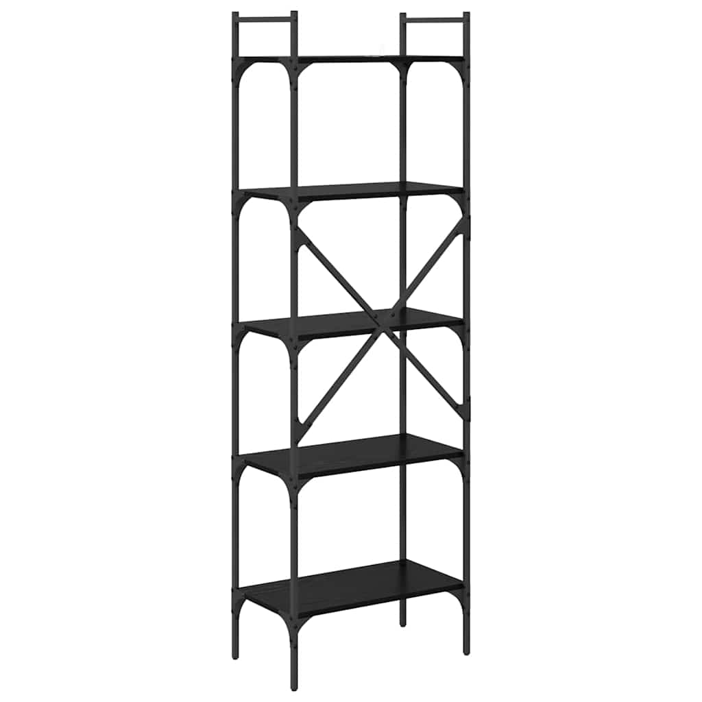 Libreria Rovere Nero 56 x 32 x 174 cm Legno multistrato