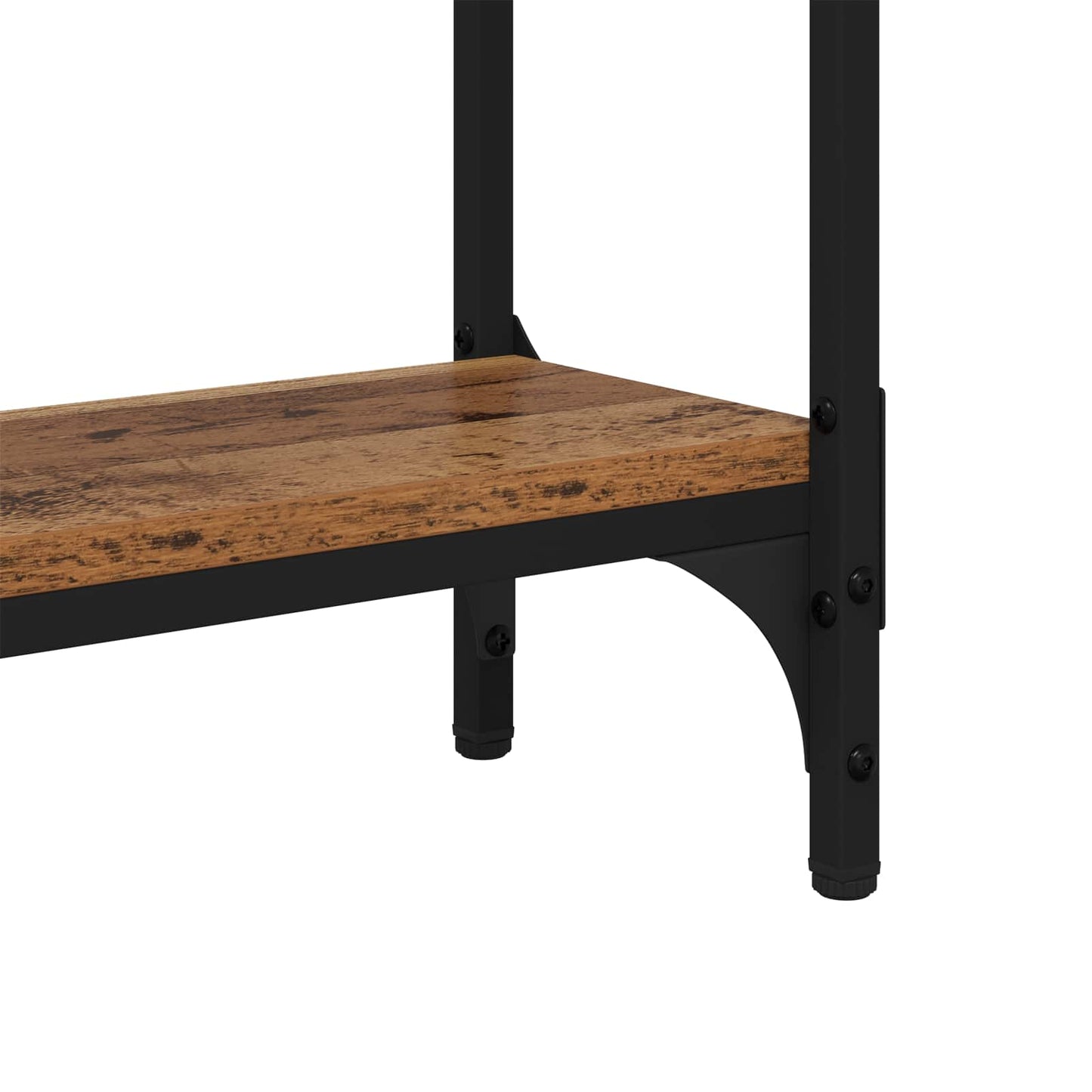 Tavolo consolle con lo scaffale Legno vecchio 75 x 22,5 x 75 cm | homemem39