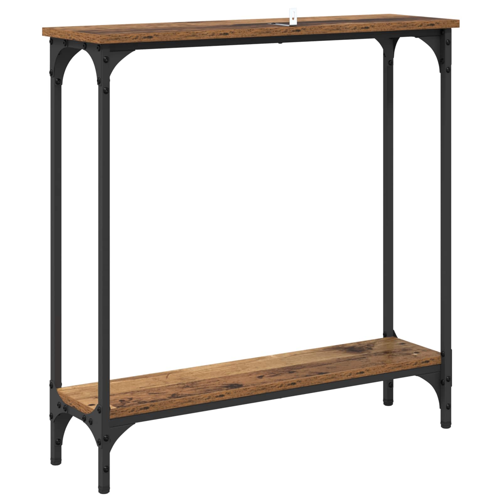Tavolo consolle con lo scaffale Legno vecchio 75 x 22,5 x 75 cm | homemem39