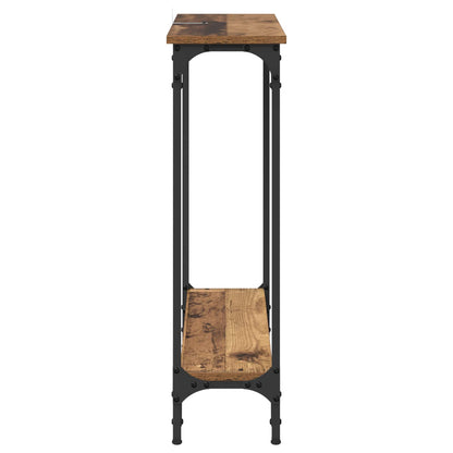 Tavolo consolle con lo scaffale Legno vecchio 75 x 22,5 x 75 cm | homemem39