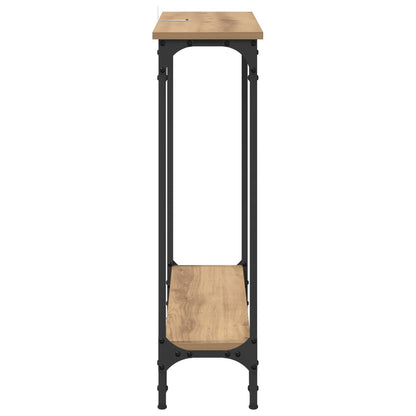 Tavolo consolle Rovere artigianale 75 x 22,5 x 75 cm | homemem39