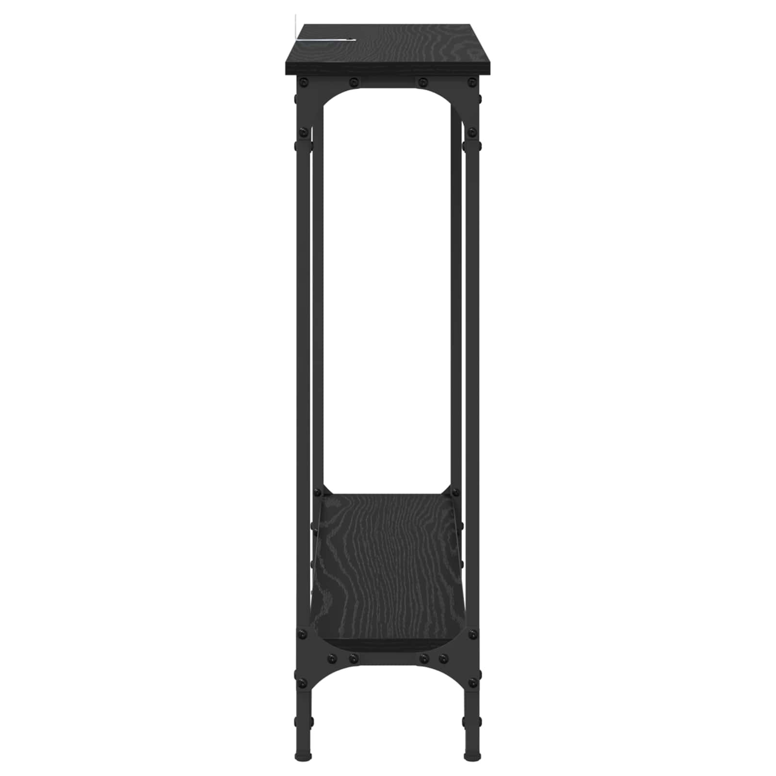 Tavolo consolle Rovere Nero 75 x 22,5 x 75 cm Legno multistrato | homemem39