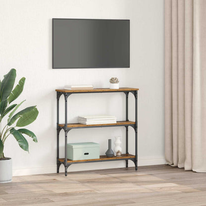 Tavolo consolle con lo scaffale Legno vecchio 75 x 22,5 x 75 cm | homemem39