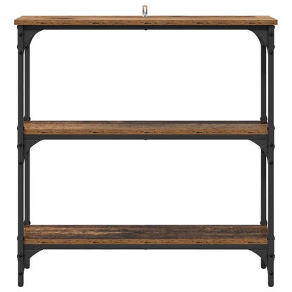 Tavolo consolle con lo scaffale Legno vecchio 75 x 22,5 x 75 cm | homemem39