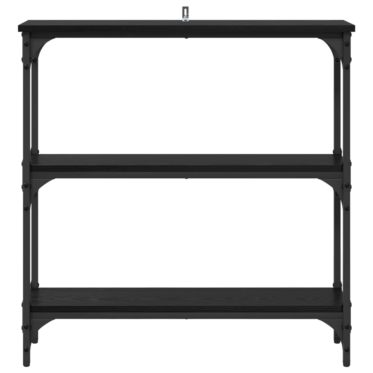 Tavolo consolle Rovere Nero 75 x 22,5 x 75 cm Legno multistrato | homemem39