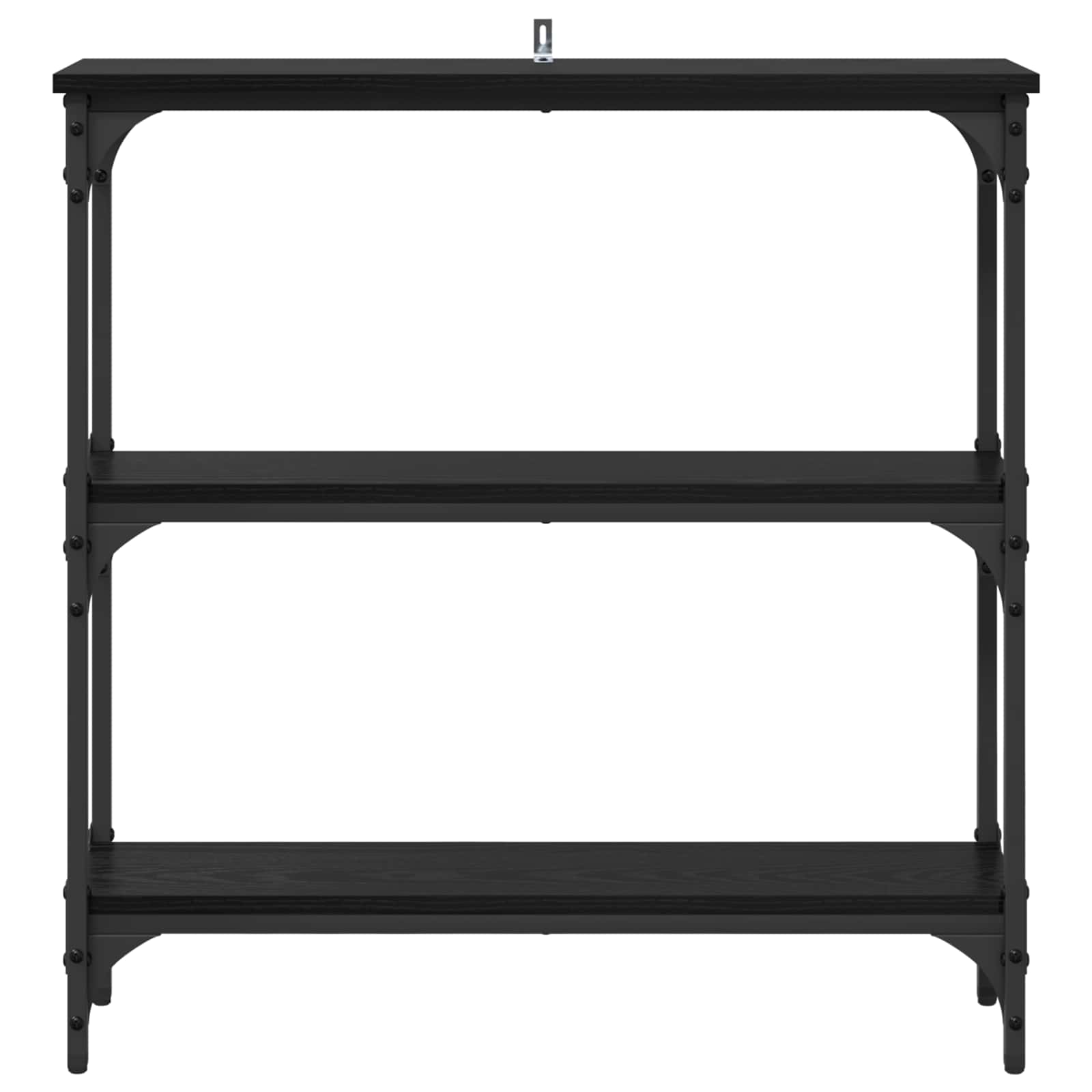 Tavolo consolle Rovere Nero 75 x 22,5 x 75 cm Legno multistrato | homemem39