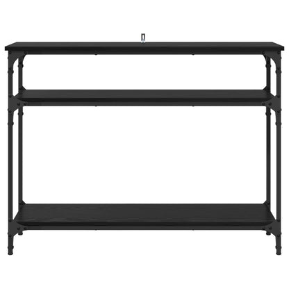 Tavolo consolle Rovere Nero 100 x 29 x 75 cm Legno multistrato | homemem39