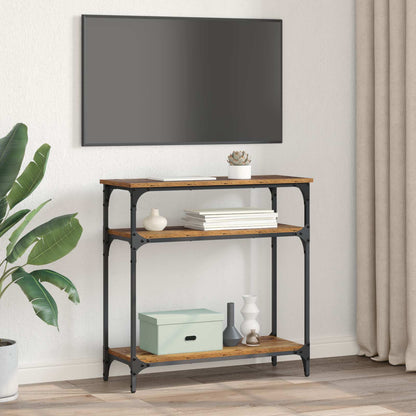 Tavolo consolle Legno vecchio 75 x 29 x 75 cm Legno multistrato | homemem39