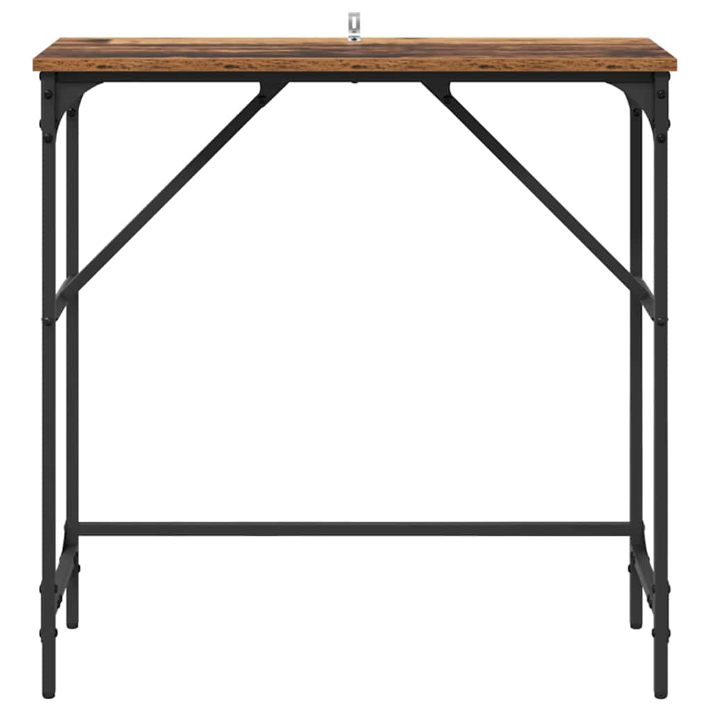 Tavolo consolle Legno vecchio 75 x 32 x 75 cm Legno multistrato